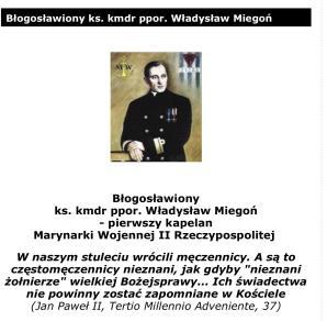 Słowo na niedzielę 29 stycznia z Parafii Wojskowej Marynarki Wojennej w Świnoujściu