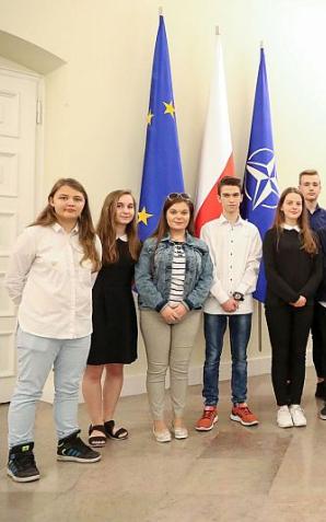 Wizyta w Pałacu Prezydenckim na zakończenie gimnazjum