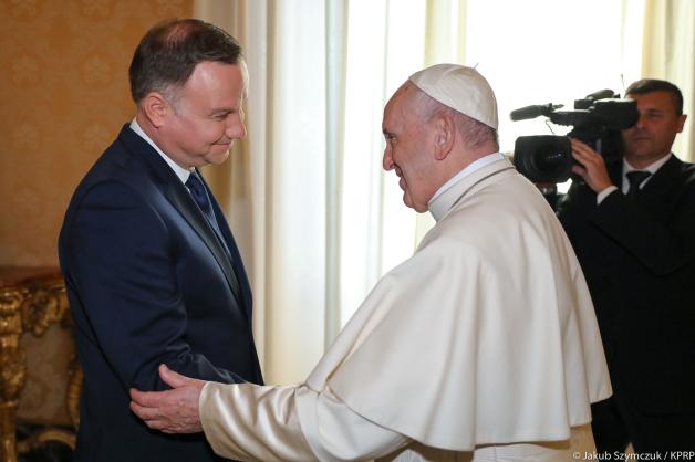Audiencja Pary Prezydenckiej u papieża Franciszka