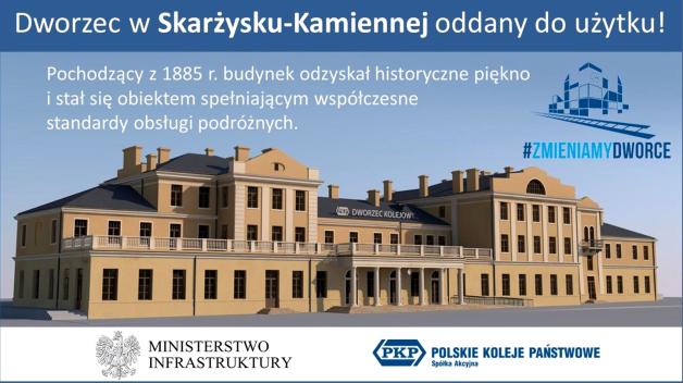 Dworzec w Skarżysku-Kamiennej otwarty dla podróżnych