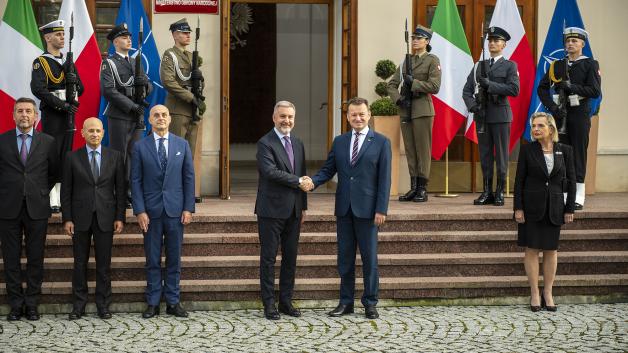 [VIDEO] Razem jesteśmy silniejsi. Mariusz Błaszczak spotkał się z szefem włoskiego resortu obrony