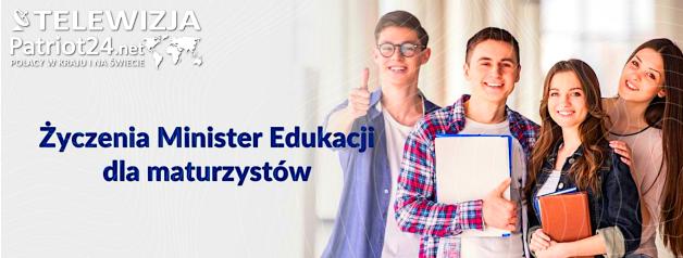 [VIDEO] Minister Barbara Nowacka z życzeniami dla absolwentów szkół ponadpodstawowych